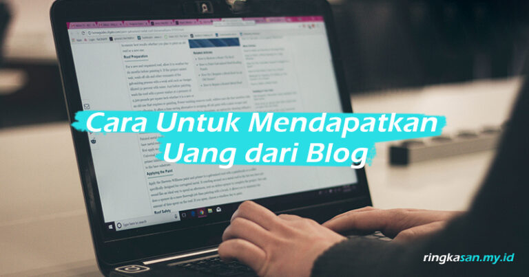 Mendapatkan Uang dari Blog